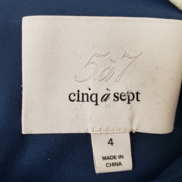 Cinq a Sept Fit & Flare Mini Cocktail Dress Size 4 - Picture 3 of 6